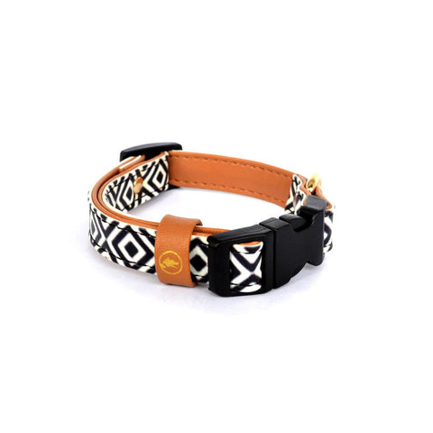 The "BW Squary" Cat Collar - ArgusCollar