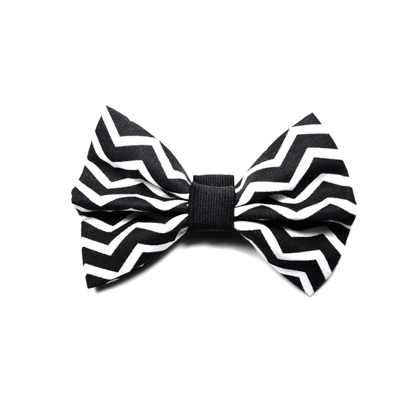The "Black Chevron" Dog Bow Tie - ArgusCollar