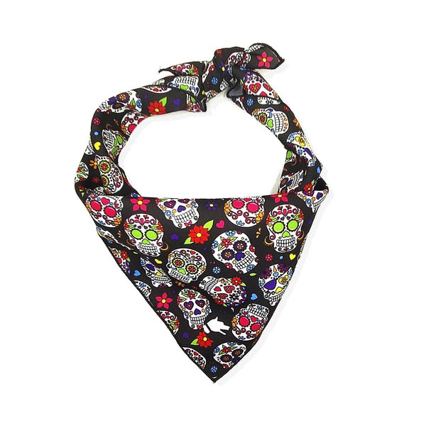 The "Happy Skull" Dog Bandana - ArgusCollar