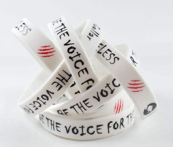 Silicone Bracelet - "Be the voice for the voiceless" - ArgusCollar